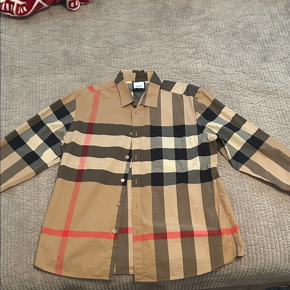 Burberry Multicolor Check Dress Shirt